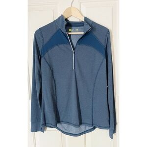 NWT Xersion Women's Blue Quarter-Zip Pullover Athletic Top Medium